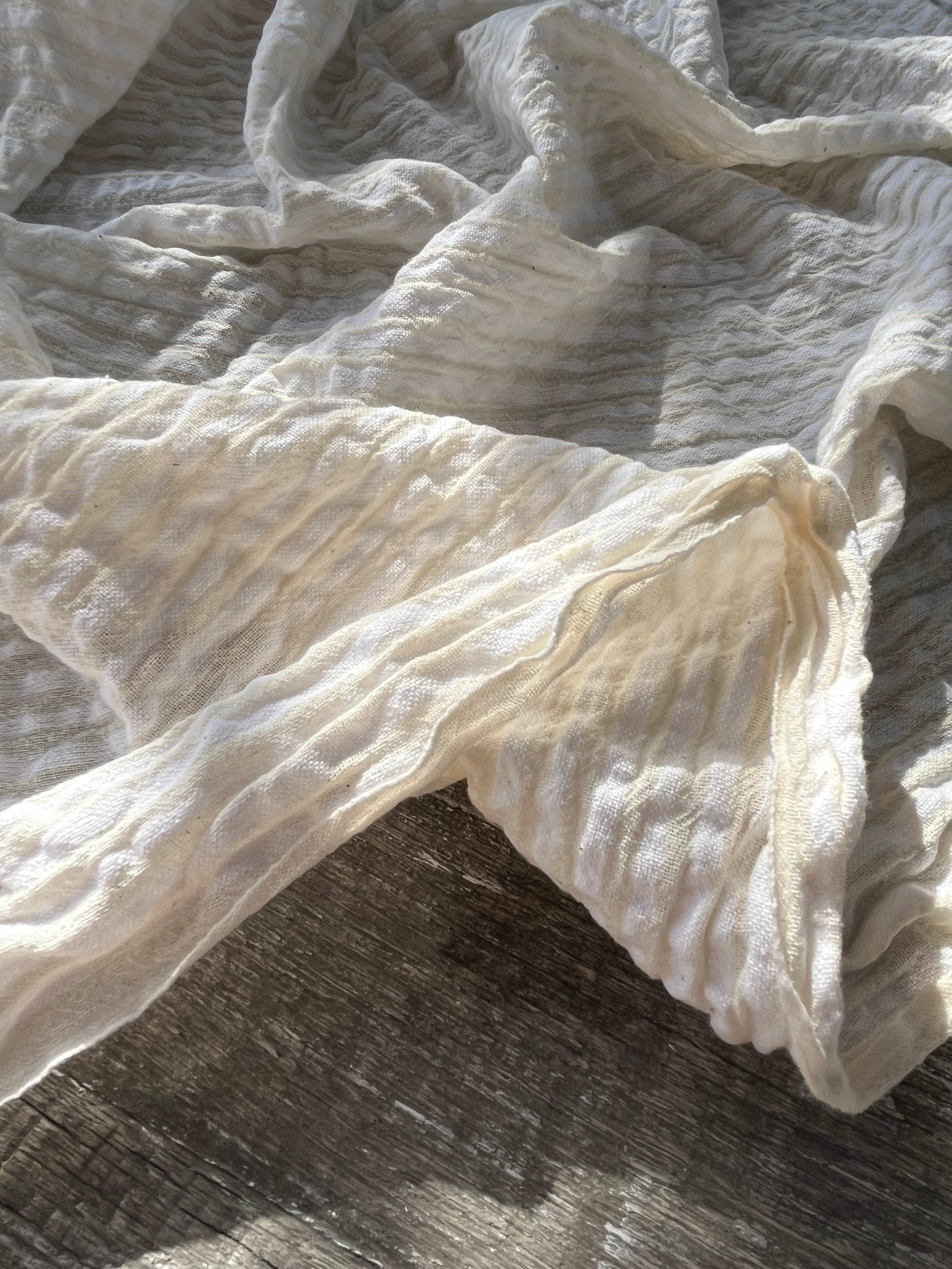 Beige Striped- Black Striped- Brown Striped Neutral Organic Cotton Fabric.