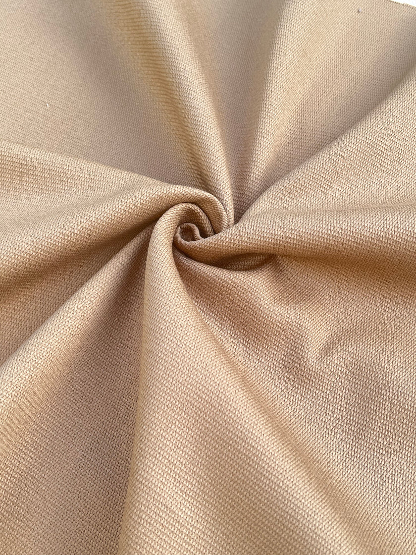 Ağır Ağırlıklı Yumuşatılmış Pamuklu Kumaş Metre Başına 400/m2 - Döşemelik Koyu Bej Fransız Stili - Doğal Döşemelik Kumaşlar. %100 Pamuk - 150 cm Genişlik