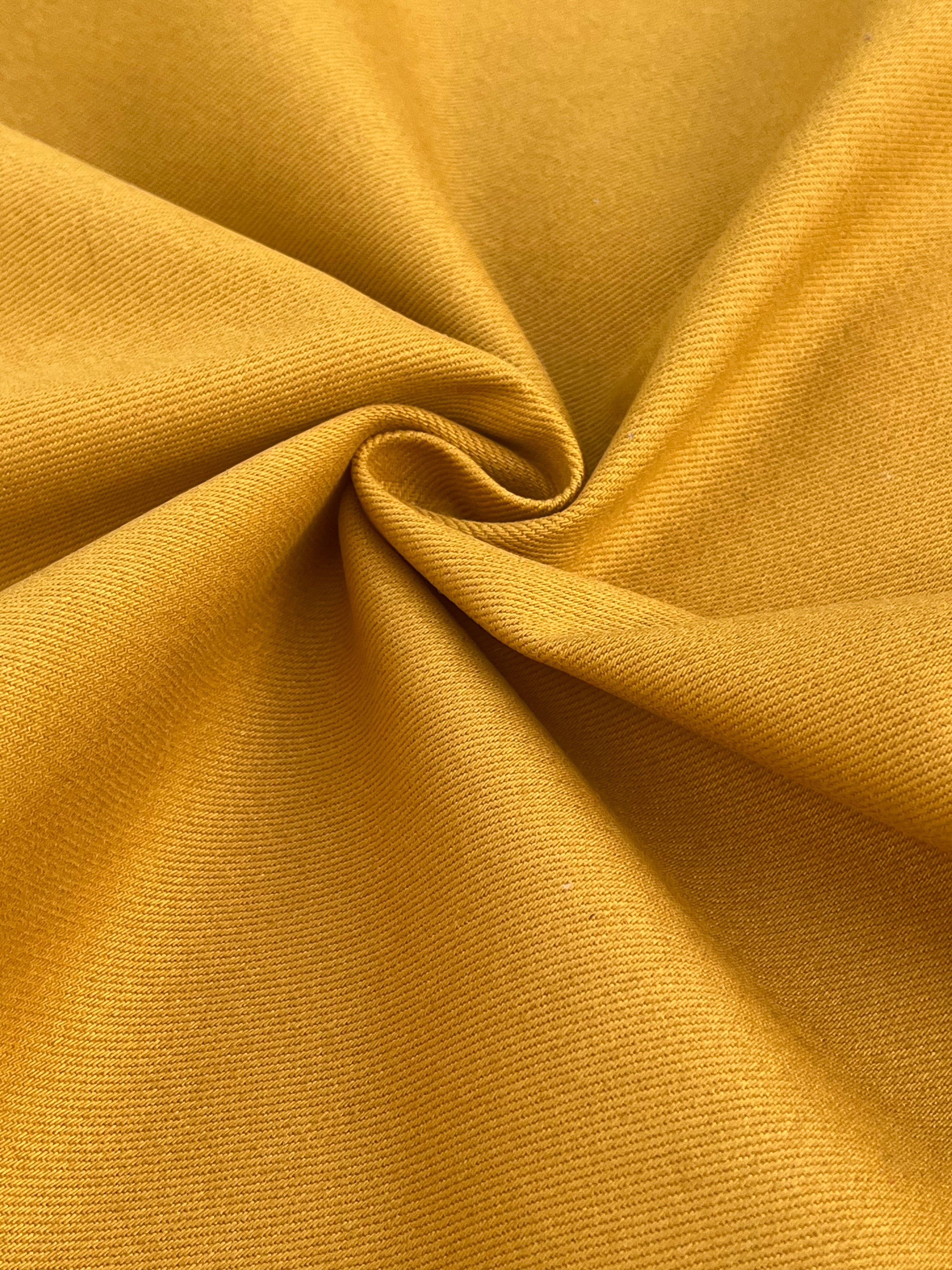 Hardal Sarısı Ağır Yumuşatılmış Kalın Pamuklu Kumaş Metre Fiyatı 400/m2 - Döşemelik Fransız Stili - Doğal Döşemelik Kumaşlar. %100 Pamuk - 150 cm Genişlik. Gabardin Pamuk.