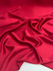 Saturated Red Satin Pure Silk.