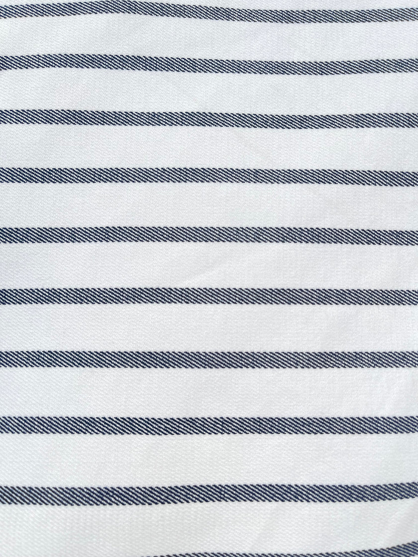 Ağır Ağırlıklı Yumuşatılmış Pamuklu Kumaş Metre Başına 400/m2 - Döşemelik Çizgili Fransız Stili - Doğal Döşemelik Kumaşlar. %100 Pamuk - 150 cm Genişlik