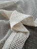 Mesh Cotton Soft Organic Fabric, Ecru White .