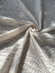 Beige Striped- Black Striped- Brown Striped Neutral Organic Cotton Fabric.