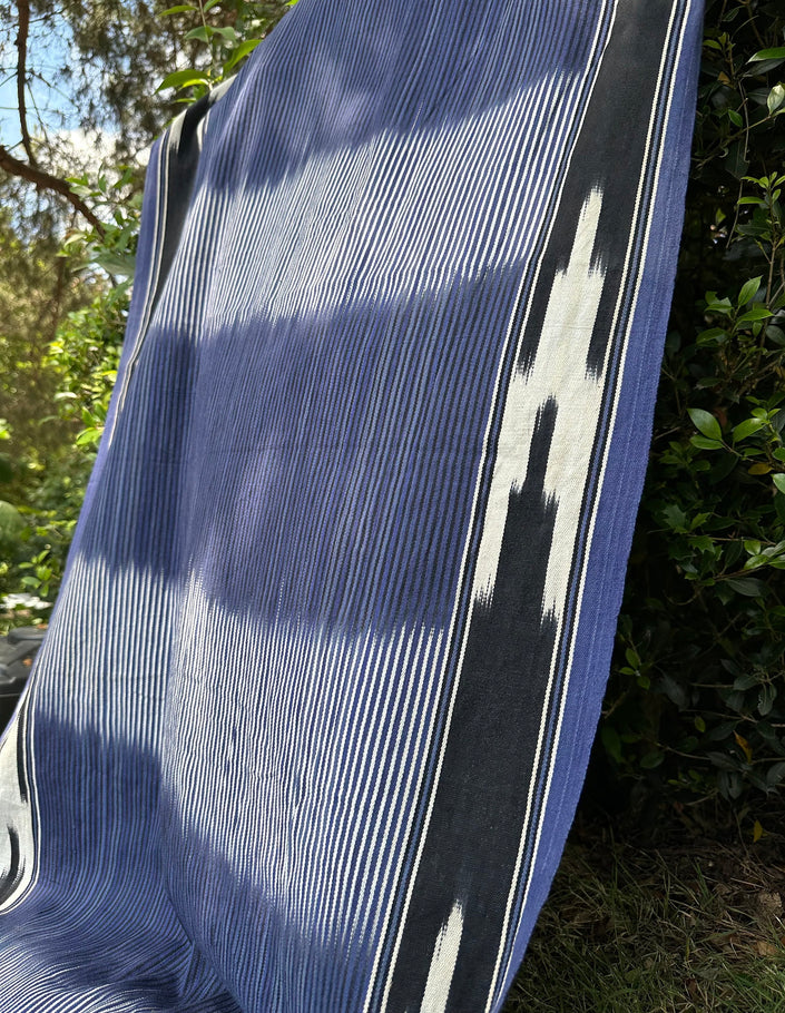 Indigo Fabric, Japanese Fabric, Shibori Fabric, Ikat Fabric cotton.