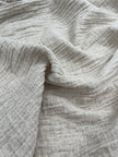 Keten Yarı Şeffaf Açık Dokuma Muslin Kumaş. - Organik Muslin Kumaş - Bebek Pamuklu Muslin - Metre ile 2 Katlı Tül Kumaş, 150 CM GENİŞLİK. Yenidoğan Battaniyesi.