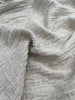 Keten Yarı Şeffaf Açık Dokuma Muslin Kumaş. - Organik Muslin Kumaş - Bebek Pamuklu Muslin - Metre ile 2 Katlı Tül Kumaş, 150 CM GENİŞLİK. Yenidoğan Battaniyesi.