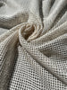 Mesh Cotton Soft Organic Fabric, Ecru White .