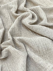 Keten Yarı Şeffaf Açık Dokuma Muslin Kumaş. - Organik Muslin Kumaş - Bebek Pamuklu Muslin - Metre ile 2 Katlı Tül Kumaş, 150 CM GENİŞLİK. Yenidoğan Battaniyesi.