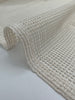 Mesh Cotton Soft Organic Fabric, Ecru White .