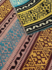 Ağır Gramajlı Kalın Jakarlı Pamuklu Kumaş Metre Başına 400/m2 - Döşemelik Geleneksel Anadolu Etnik Desenli - Döşemelik Kumaşlar. %70 Pamuk %30 Polyester - 140 cm Genişlik. Halı Dokuma. Çok Renkli Seçenekler, Sarı Mavi, Kırmızı Siyah Renk.