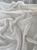 Mesh Cotton Soft Organic Fabric, Ecru White .