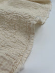 Tissu en mousseline extra froissé et doux par cour - Tissu en mousseline biologique - Mousseline de coton pour bébé - Tissu de gaze 2 couches au mètre, 150 CM DE LARGEUR. Couverture nouveau-né.
