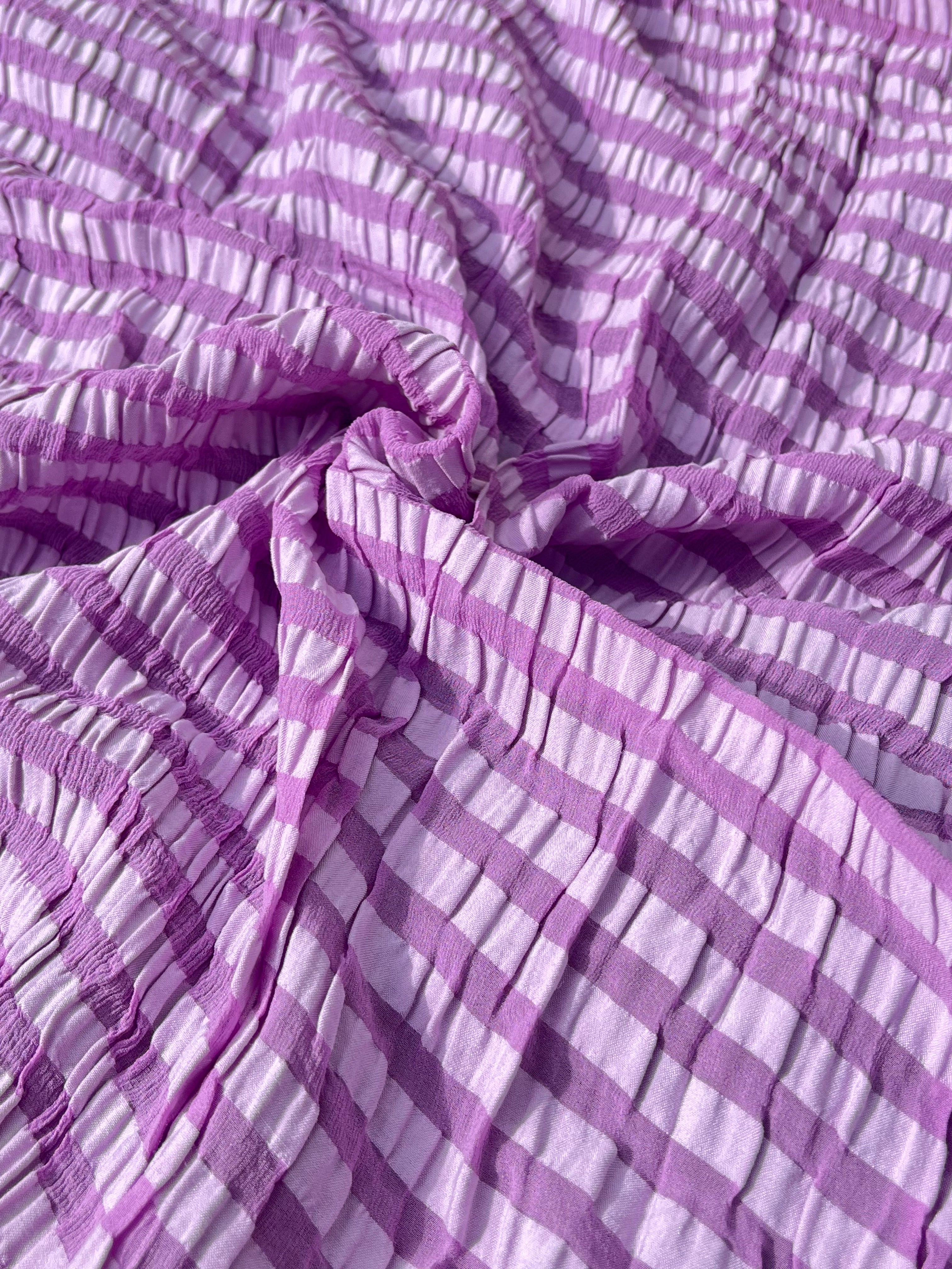Esnek İpek, Tasarımcı İpek Kumaş, Gingham Desenli İpek, Ekose İpek, Buruşuk İpek, Seersucker İpek.