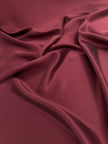 Burgundy Red  / Wine Red Stoned Silk Satin.