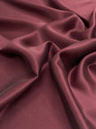 Burgundy Red  / Wine Red Stoned Silk Satin.
