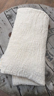 Tissu mousseline par cour - Tissu mousseline biologique - Mousseline de coton pour bébé - Tissu gaze 4 couches par mètre, 180 CM DE LARGEUR. Couverture nouveau-né.