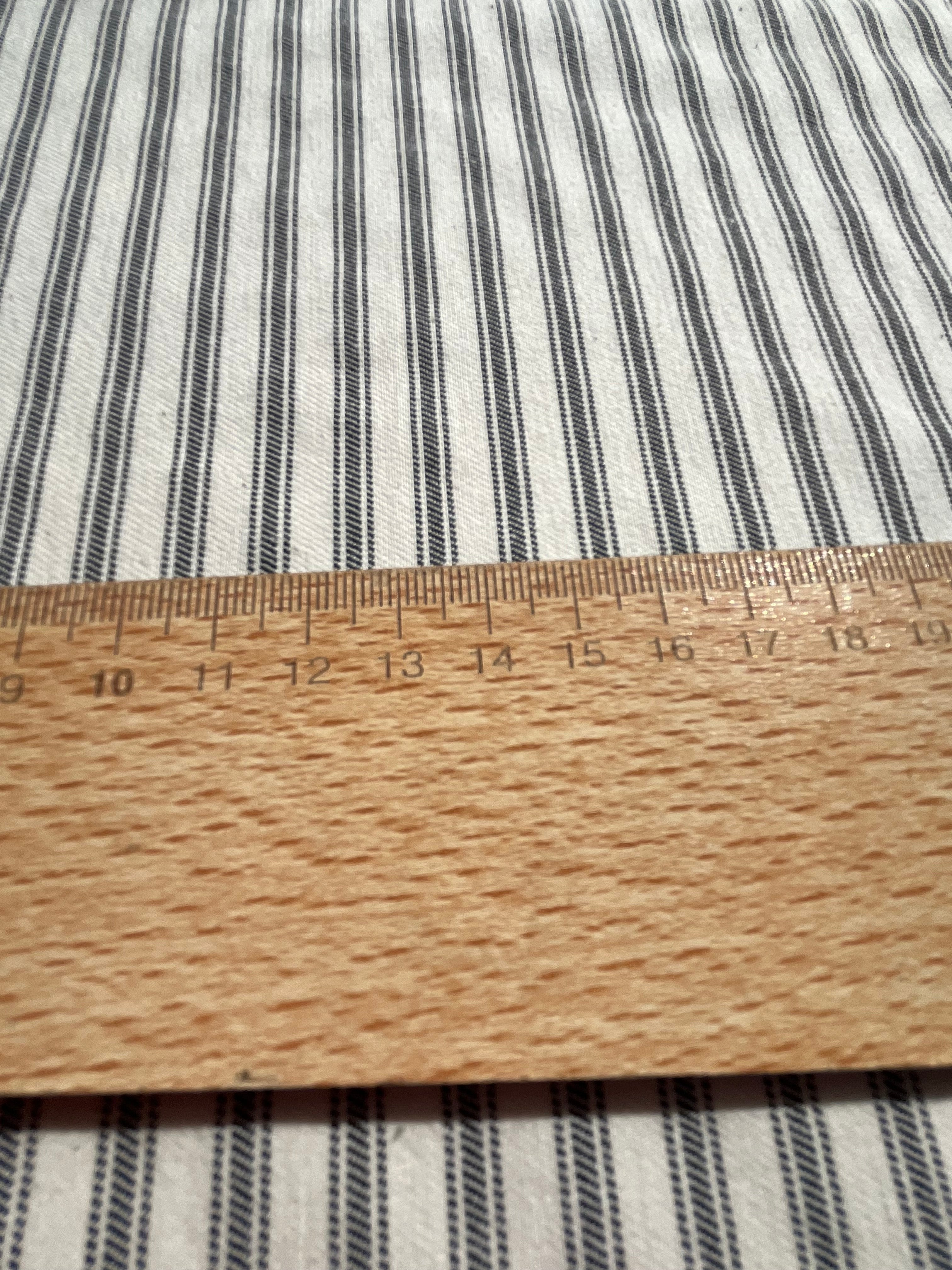 Ağır Ağırlık Yumuşatılmış Pamuklu Kumaş Metre 280/m2 - Döşemelik Çizgili Fransız Stili - Doğal Döşemelik Kumaşlar. %100 Pamuk - 150 cm Genişlik