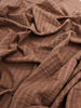 Cotton Fabric With Stripes, Brown, Green, Black, Cream, White Colour Options Available.