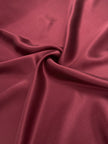 Burgundy Red  / Wine Red Stoned Silk Satin.
