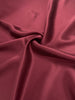 Burgundy Red  / Wine Red Stoned Silk Satin.