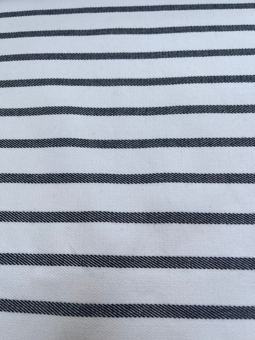 Ağır Ağırlıklı Yumuşatılmış Pamuklu Kumaş Metre Başına 400/m2 - Döşemelik Çizgili Fransız Stili - Doğal Döşemelik Kumaşlar. %100 Pamuk - 150 cm Genişlik