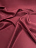Burgundy Red  / Wine Red Stoned Silk Satin.