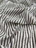 Beige Striped- Black Striped- Brown Striped Neutral Organic Cotton Fabric.