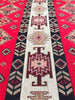 Ağır Gramajlı Kalın Jakarlı Pamuklu Kumaş Metre Başına 400/m2 - Döşemelik Geleneksel Anadolu Etnik Desenli - Döşemelik Kumaşlar. %70 Pamuk %30 Polyester - 140 cm Genişlik. Kilim Dokuma.