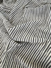 Beige Striped- Black Striped- Brown Striped Neutral Organic Cotton Fabric.