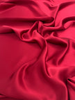 Saturated Red Satin Pure Silk.