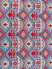 Ağır Gramajlı Kalın Jakarlı Pamuklu Kumaş Metre Başına 400/m2 - Döşemelik Geleneksel Anadolu Etnik Desenli - Döşemelik Kumaşlar. %70 Pamuk %30 Polyester - 140 cm Genişlik. Kilim Dokuma.