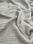 Keten Yarı Şeffaf Açık Dokuma Muslin Kumaş. - Organik Muslin Kumaş - Bebek Pamuklu Muslin - Metre ile 2 Katlı Tül Kumaş, 150 CM GENİŞLİK. Yenidoğan Battaniyesi.