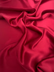 Saturated Red Satin Pure Silk.