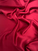 Saturated Red Satin Pure Silk.