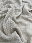Keten Yarı Şeffaf Açık Dokuma Muslin Kumaş. - Organik Muslin Kumaş - Bebek Pamuklu Muslin - Metre ile 2 Katlı Tül Kumaş, 150 CM GENİŞLİK. Yenidoğan Battaniyesi.