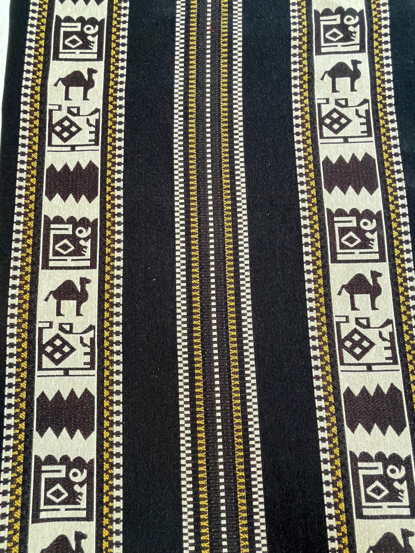 Ağır Ağırlık Kalın Jakarlı Pamuklu Kumaş Metre 400/m2 - Döşemelik Geleneksel Anadolu Etnik Desenli - Döşemelik Kumaşlar. %70 Pamuk %30 Polyester - 140 cm Genişlik. Halı Dokuma Mavi, Kırmızı, Sarı, Siyah Çok Renkli Seçenekler