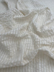 Beige Striped- Black Striped- Brown Striped Neutral Organic Cotton Fabric.