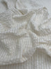 Beige Striped- Black Striped- Brown Striped Neutral Organic Cotton Fabric.