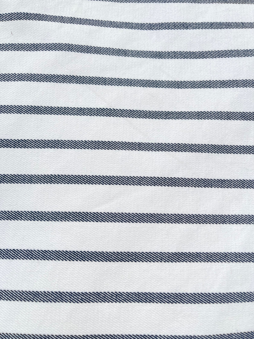 Ağır Ağırlıklı Yumuşatılmış Pamuklu Kumaş Metre Başına 400/m2 - Döşemelik Çizgili Fransız Stili - Doğal Döşemelik Kumaşlar. %100 Pamuk - 150 cm Genişlik