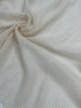Mesh Cotton Soft Organic Fabric, Ecru White .