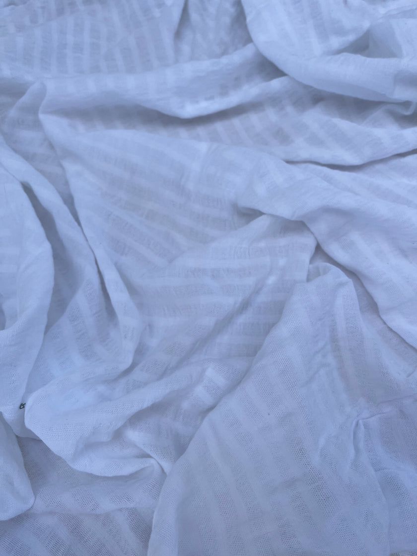 Tissu en coton à rayures, options de couleur marron, vert, noir, crème, blanc disponibles, largeur 165 CM.