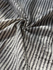 Beige Striped- Black Striped- Brown Striped Neutral Organic Cotton Fabric.
