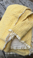 Tissu mousseline par cour - Tissu mousseline biologique - Mousseline de coton pour bébé - Tissu gaze 4 couches par mètre, 180 CM DE LARGEUR. Couverture nouveau-né.