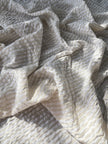 Beige Striped- Black Striped- Brown Striped Neutral Organic Cotton Fabric.