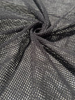 Tissu biologique doux en coton maillé, blanc écru - options de couleur noire disponibles, tissu en maille fluide transparent et doux.
