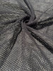 Tissu biologique doux en coton maillé, blanc écru - options de couleur noire disponibles, tissu en maille fluide transparent et doux.