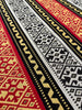 Ağır Gramajlı Kalın Jakarlı Pamuklu Kumaş Metre Başına 400/m2 - Döşemelik Geleneksel Anadolu Etnik Desenli - Döşemelik Kumaşlar. %70 Pamuk %30 Polyester - 140 cm Genişlik. Halı Dokuma. Çok Renkli Seçenekler, Sarı Mavi, Kırmızı Siyah Renk.