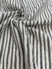 Beige Striped- Black Striped- Brown Striped Neutral Organic Cotton Fabric.