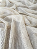 Mesh Cotton Soft Organic Fabric, Ecru White .