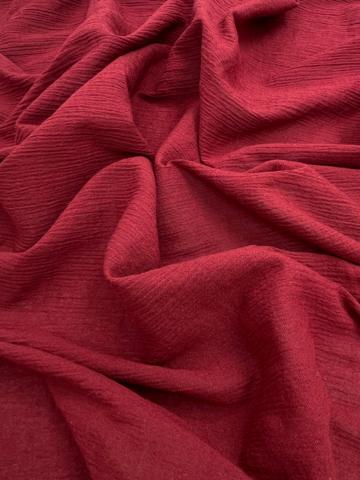 Crinkle Gauze Fabric, Multi Color Options Available, Sile Cloth.